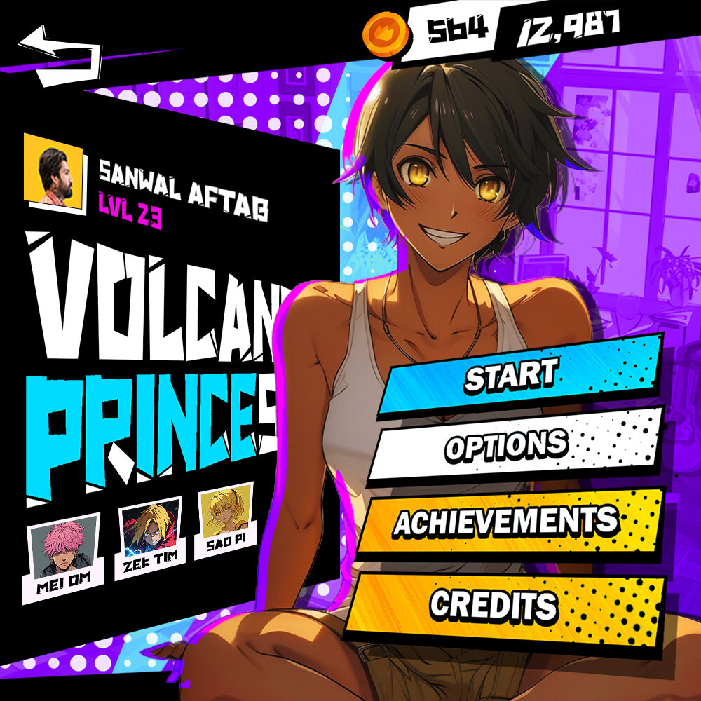 ArtStation - Anime Style Game UI