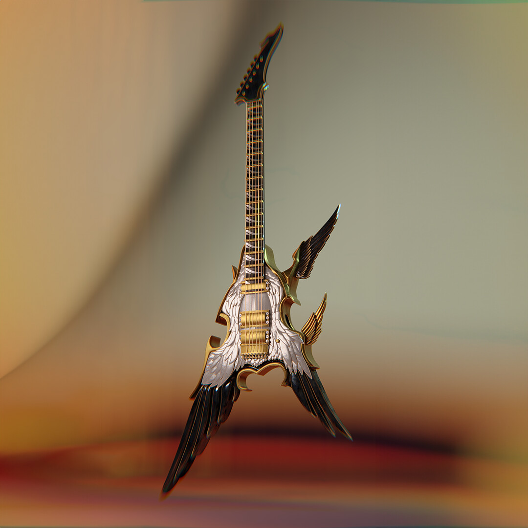 ArtStation - 【 Angelic Guitar 】