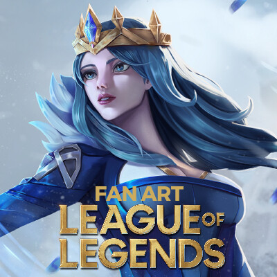 ArtStation - Queen Ashe - League of legends Splash Art FAN ART