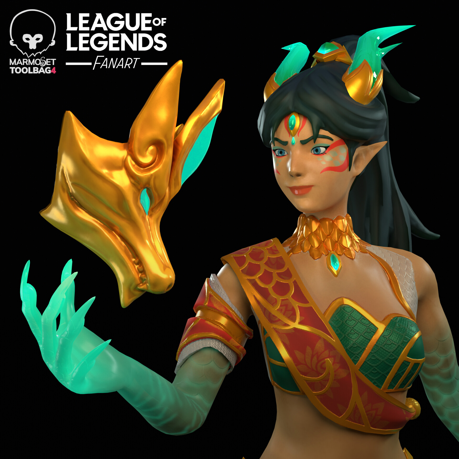 ArtStation - Heavenscale Kai'sa - League of Legends 3D Game Ready Character