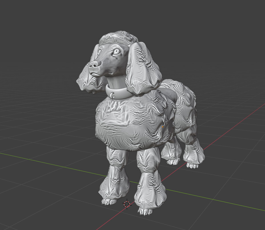 Printable Poodle 3d Model