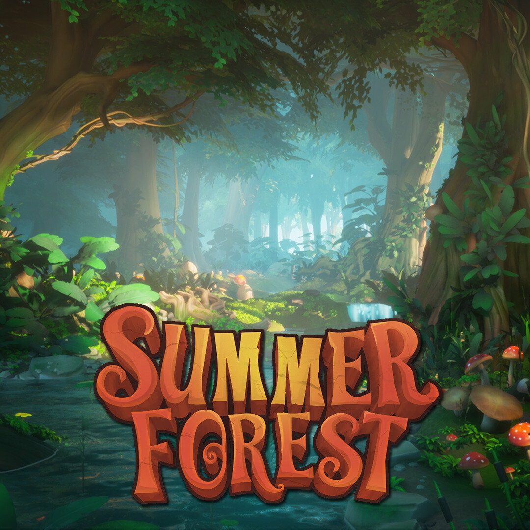 Full ENV - Stylized Summer Forest (Stylized PBR 3D Environment)