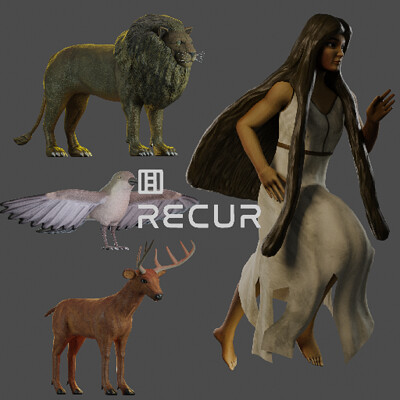 Recur - Enemy Groups 3D Assets (Part II)