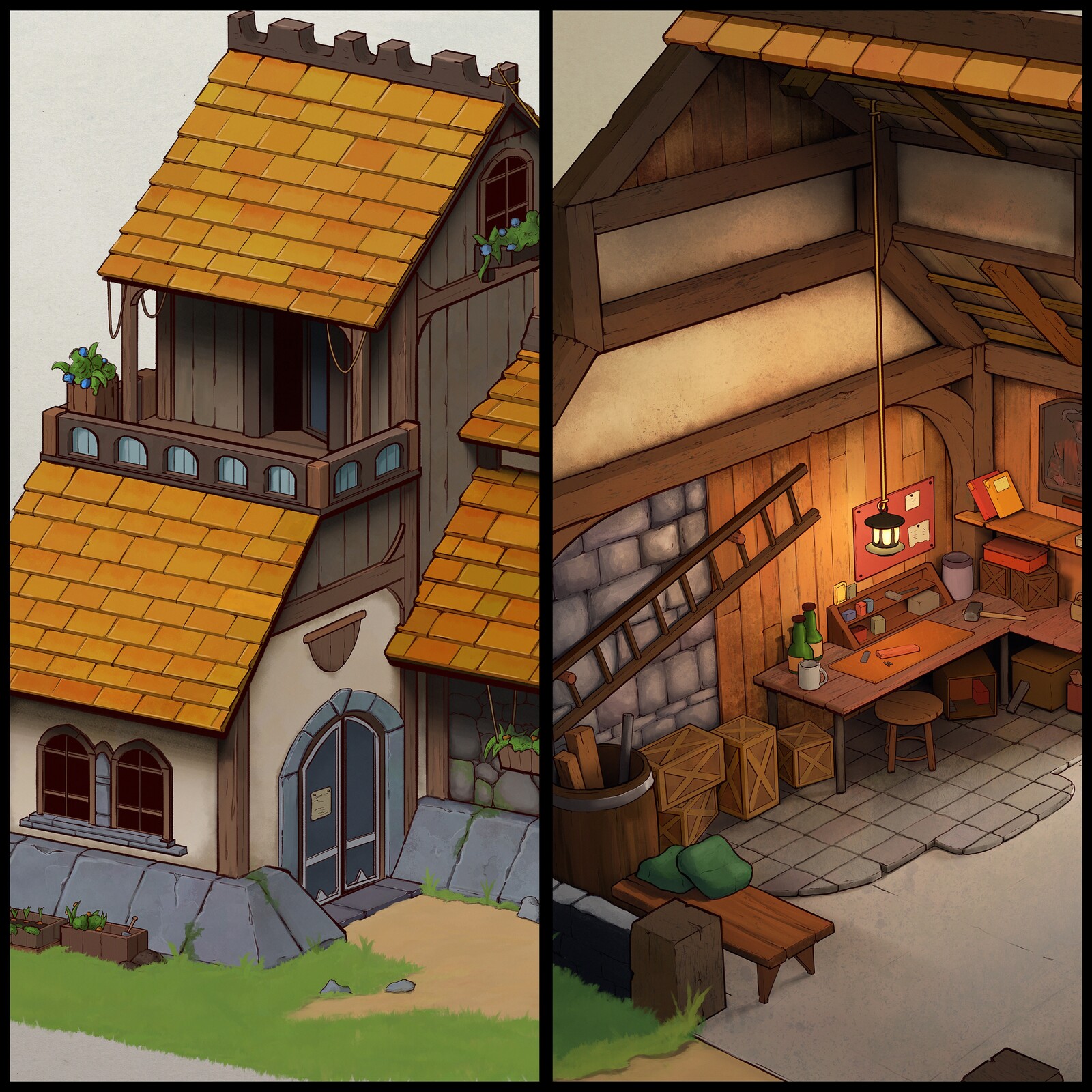 Isometric Farmhouse