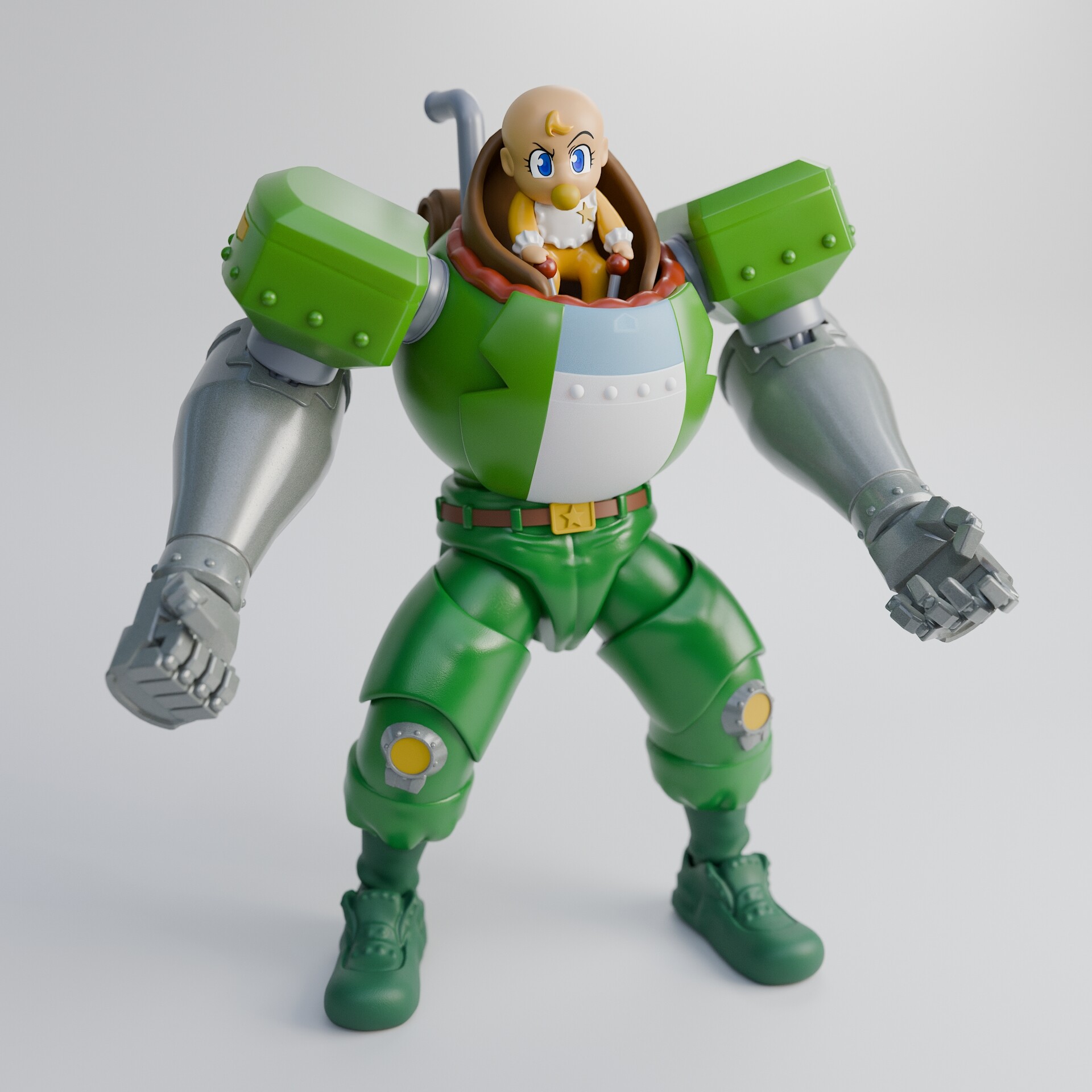 ArtStation - Baby Head from Captain Commando!!