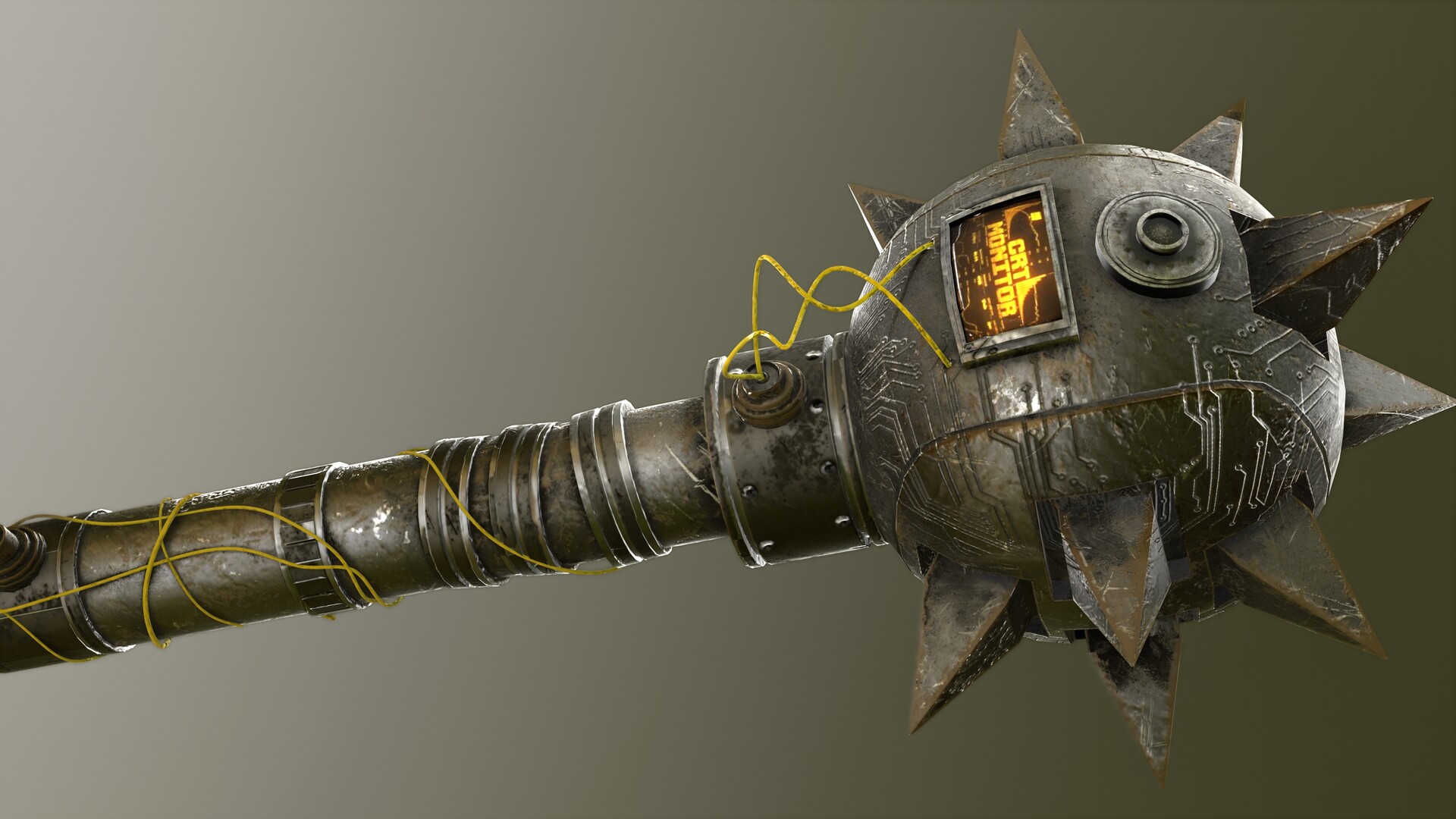 ArtStation PostApocalyptic TechMace