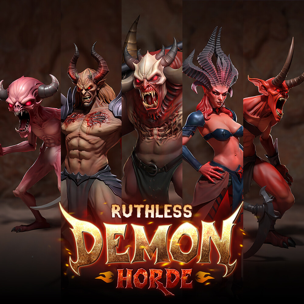 Ruthless Demon Horde - Model &amp; Texture Showcase