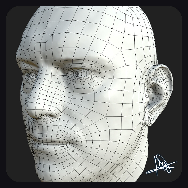 Face & Head Retopology