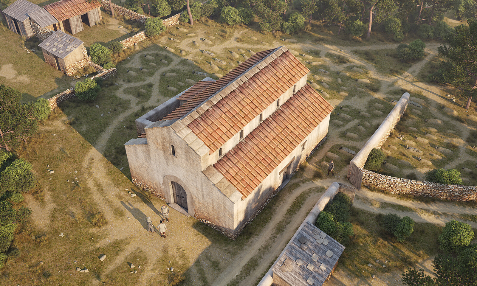 Hypothetical Visigothic basilica, Mataro (Barcelona), 7th century