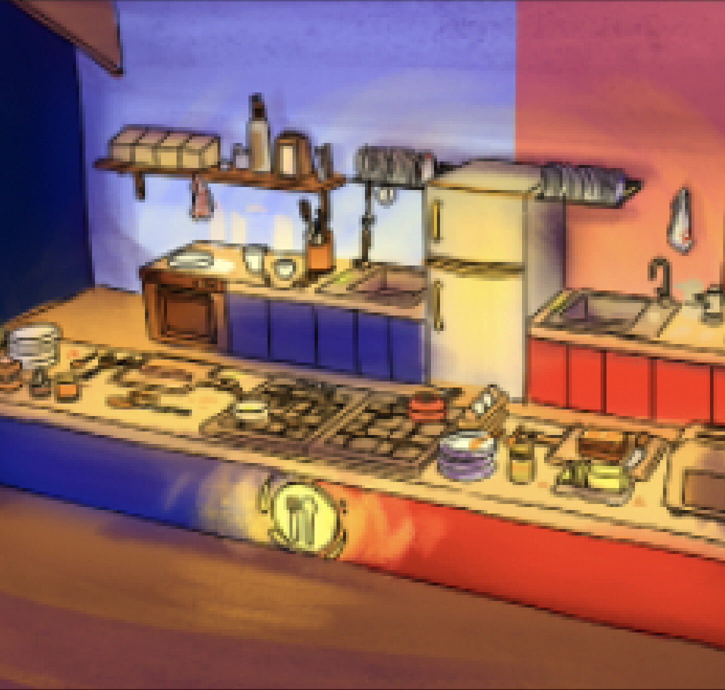 ArtStation - Kitchen Competition Setup - Environment Concept Art