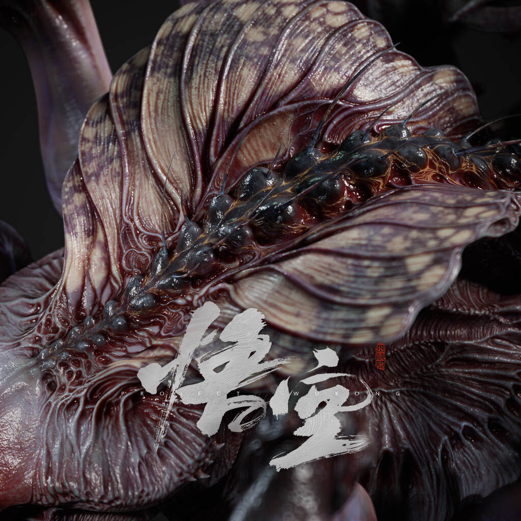 ArtStation - 黑神话悟空-盘丝洞紫蛛儿蜘蛛形态