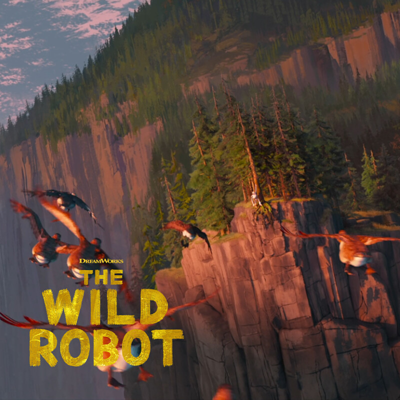 Windy Ridge Cliff Look Dev - The Wild Robot