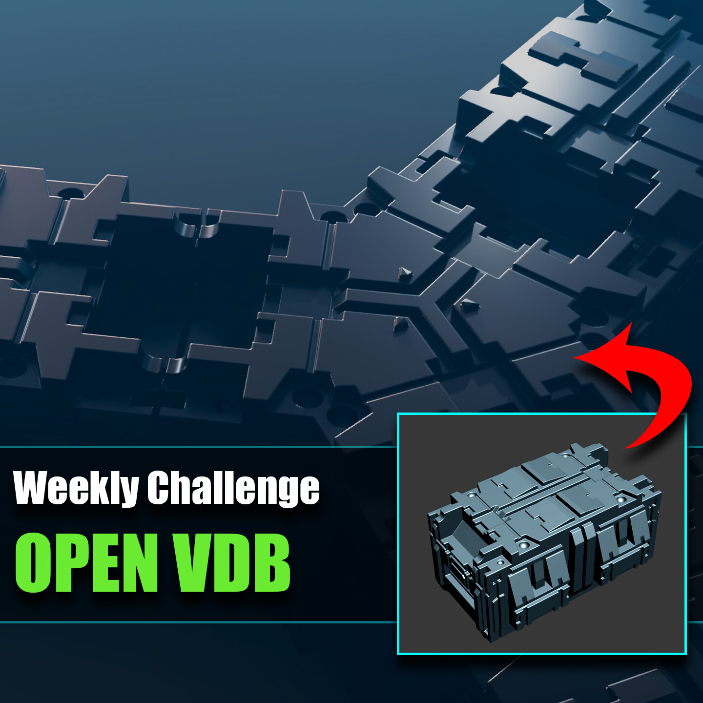 Fast Hard Surface Modelling with 3DS Max Boolean &amp; Open-VDB | 3D Art &amp; CGI Challenge