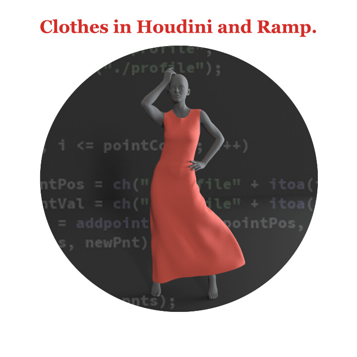 ArtStation Creating clothes in Houdini using Attribute Wrangle, VEX