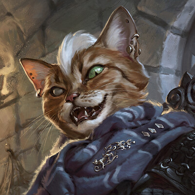 Alberic, the cat, Board Game Illustration