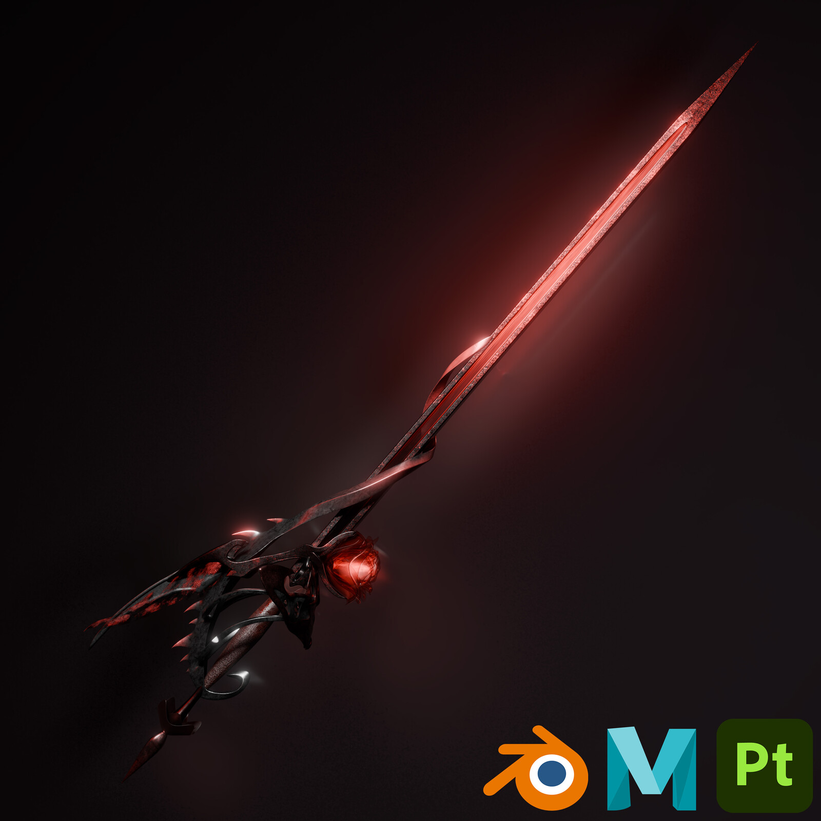 Weapon Concept Art Recreation - Aerith