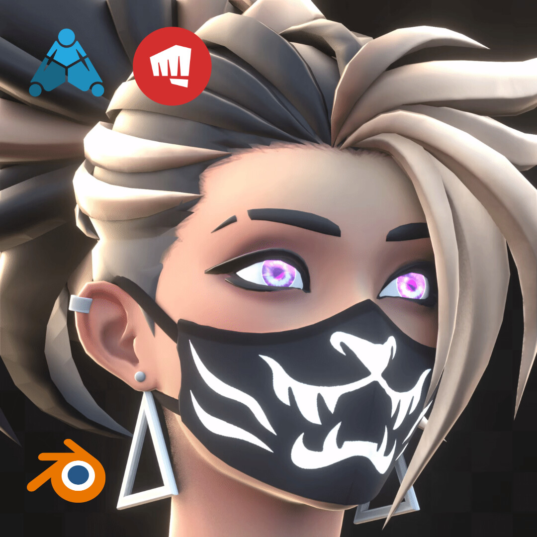 K/DA Akali Editorial Rig VFX