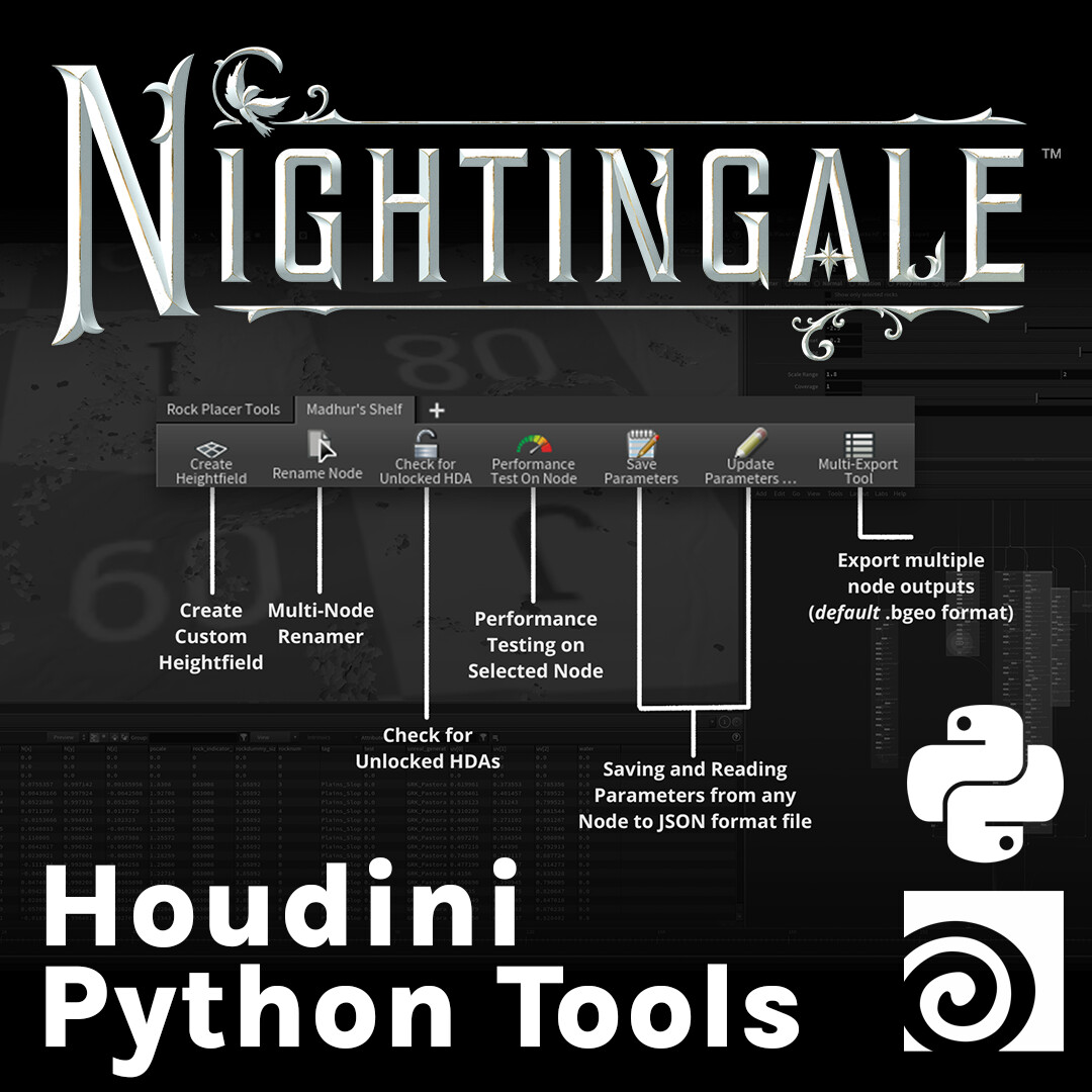 Nightingale Houdini Python Tools