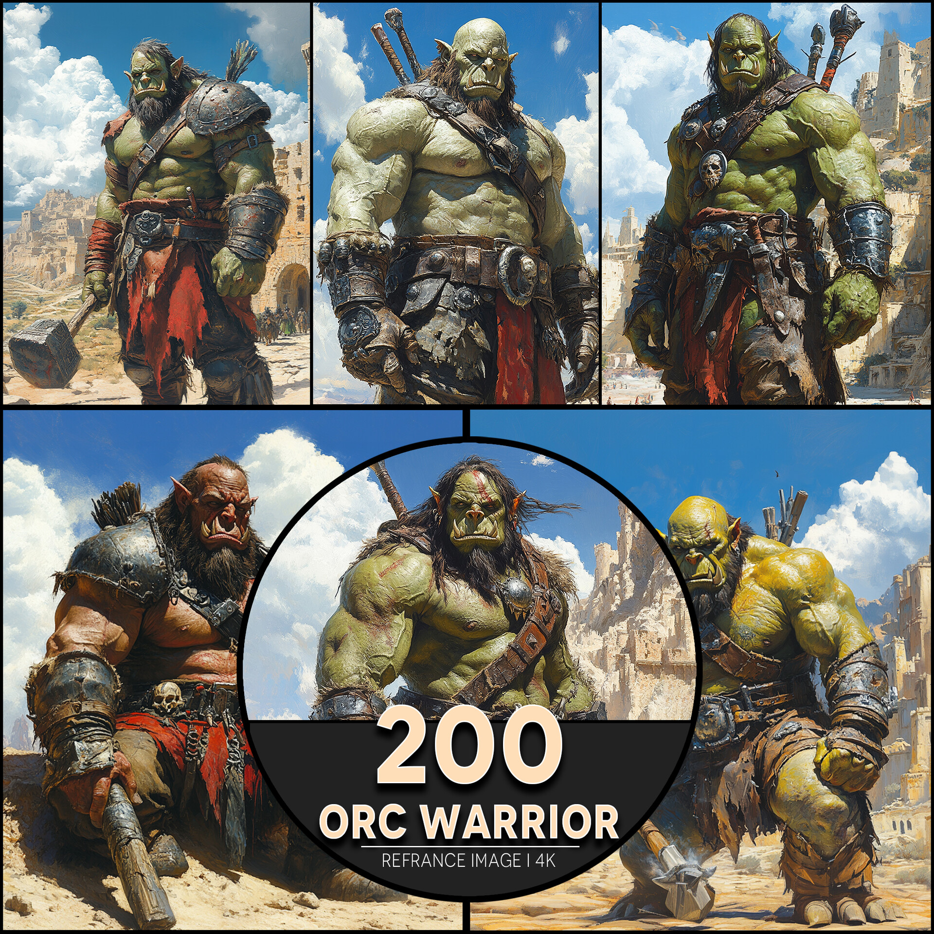 ArtStation - Orc Warrior 4K Reference/Concept Images