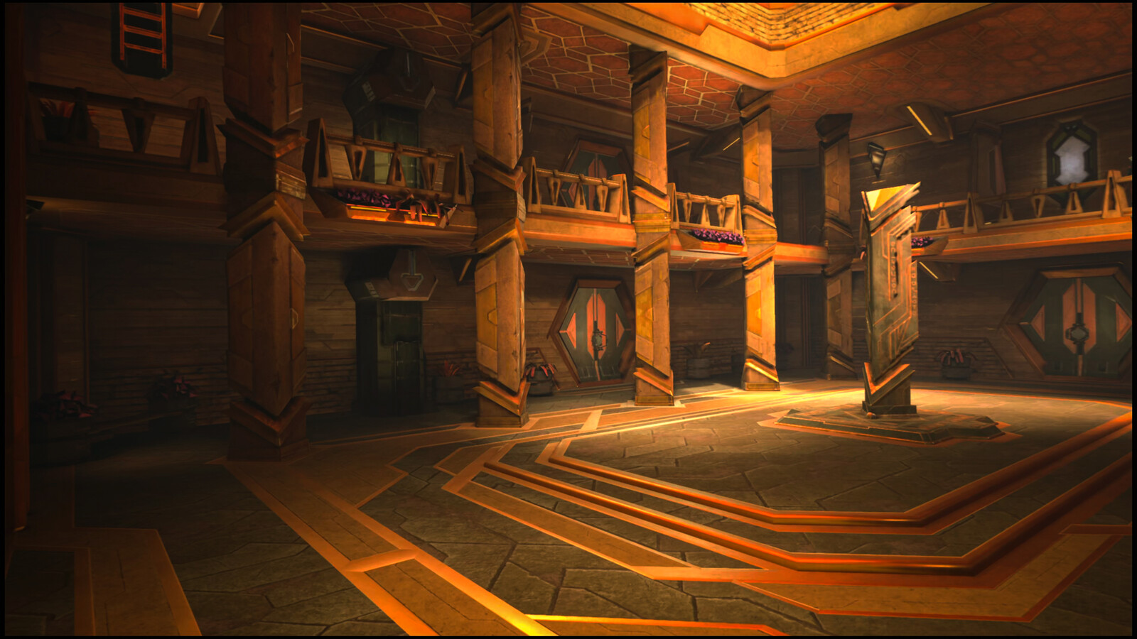 Journey to Foundation: Zor Courtyard Environment Concept