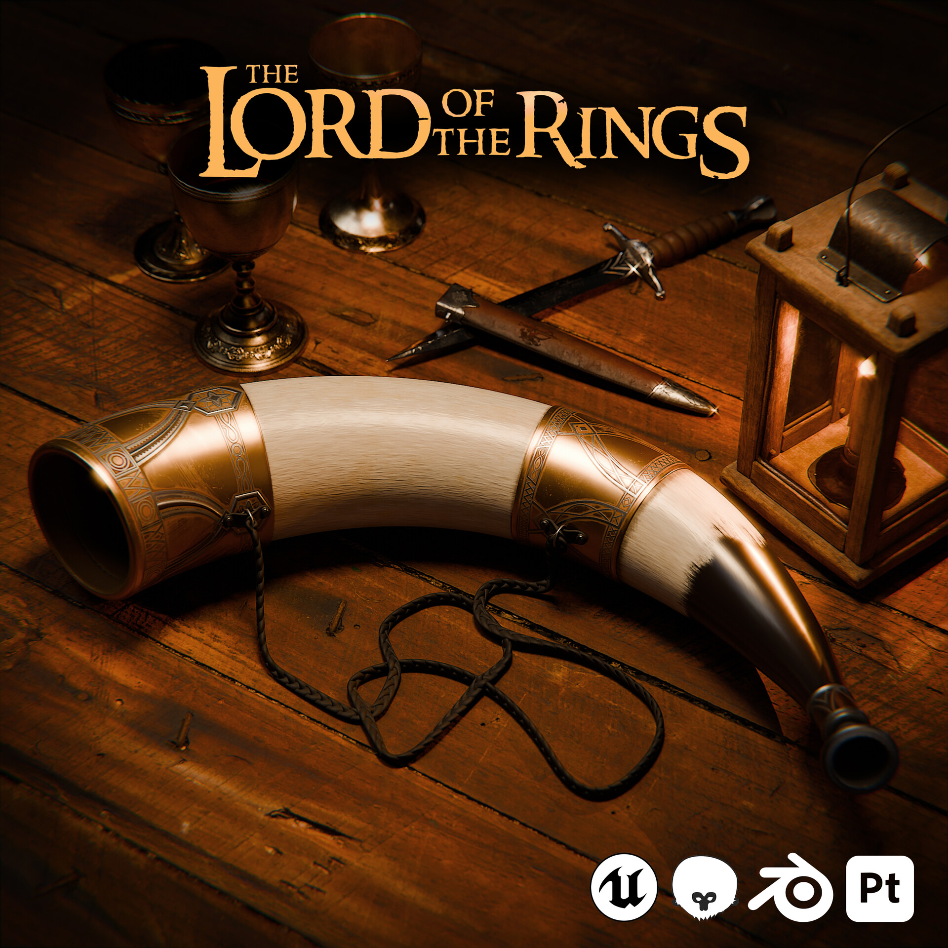 Artstation horn of gondor