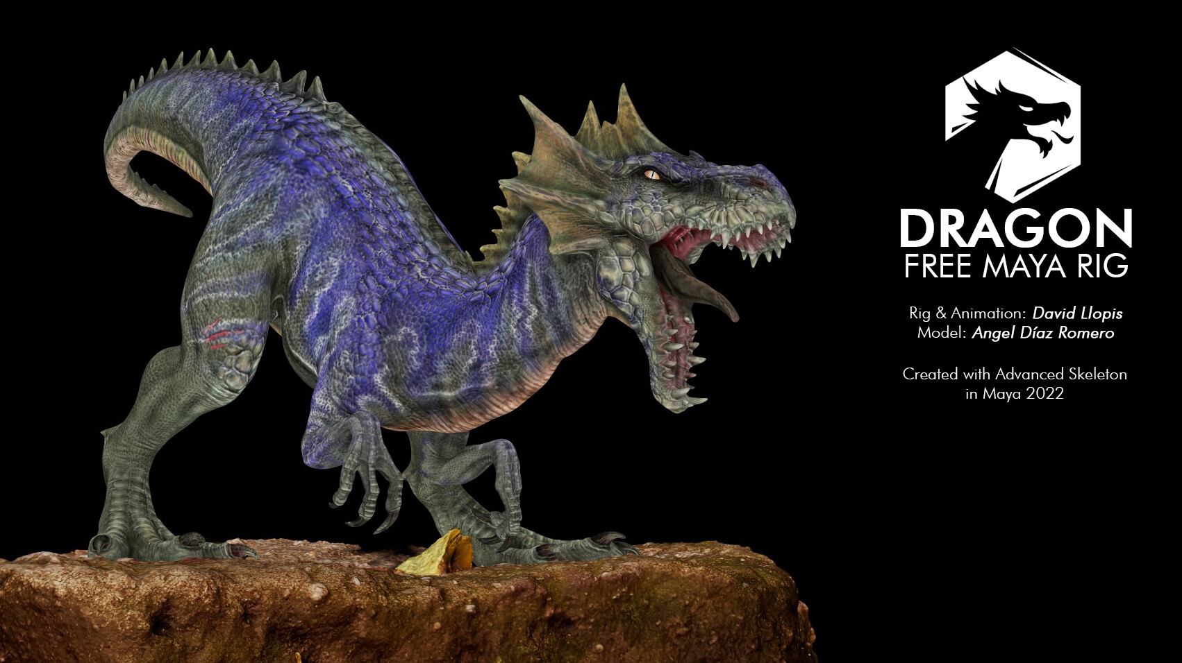 ArtStation - Dragon Maya Rig
