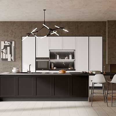 Kitchen Rendering: Photorealistic Catalogue Design