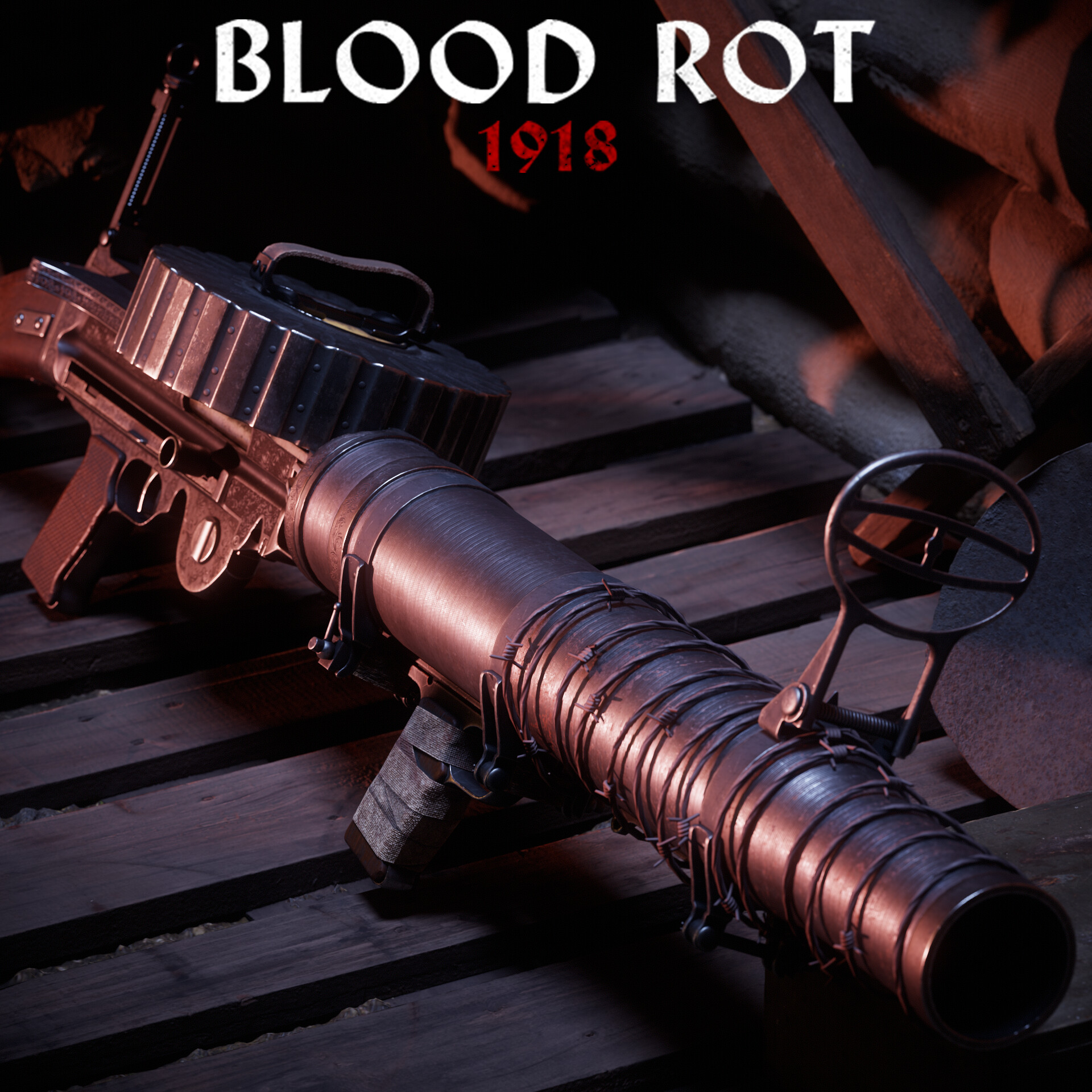 ArtStation - Blood Rot: 1918 - Upgraded Lewis Gun