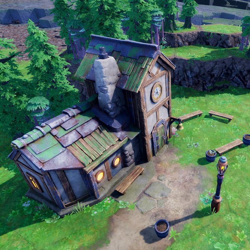 RTS 3D Stylized School Building | Top-down Stylized Lowpoly Game-Ready 