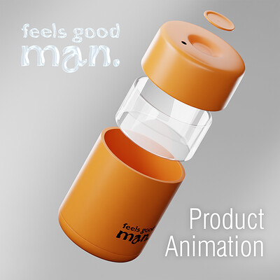 Water Bottle Loop Animation