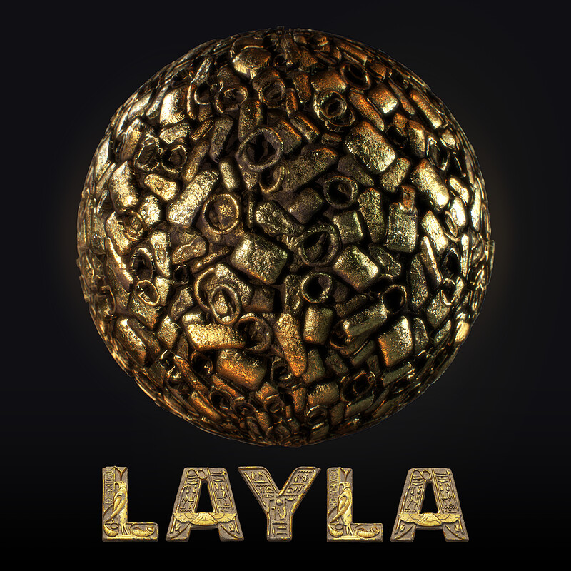 Golden Debens tileable texture - LAYLA Project