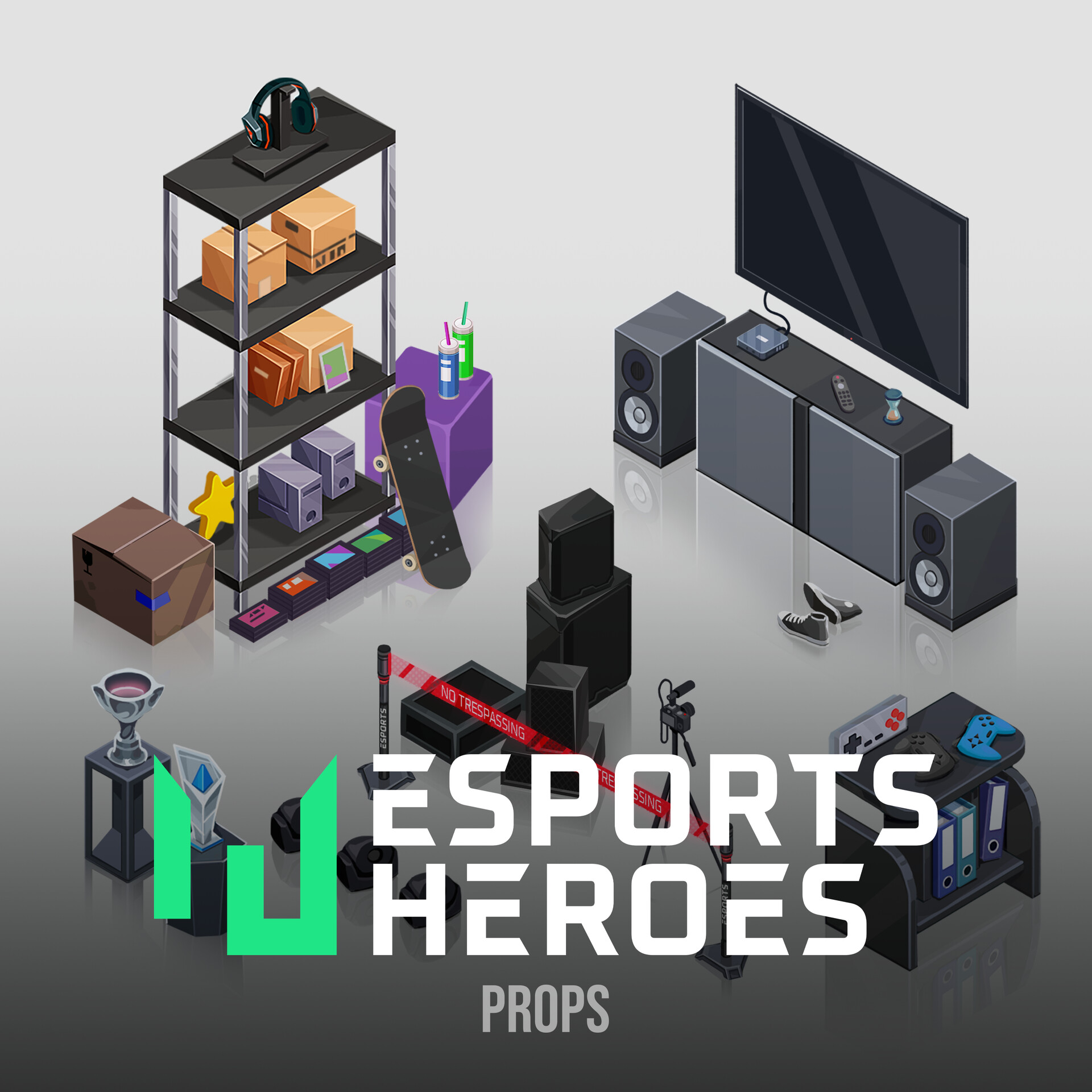 ArtStation - Props - Esports Heroes