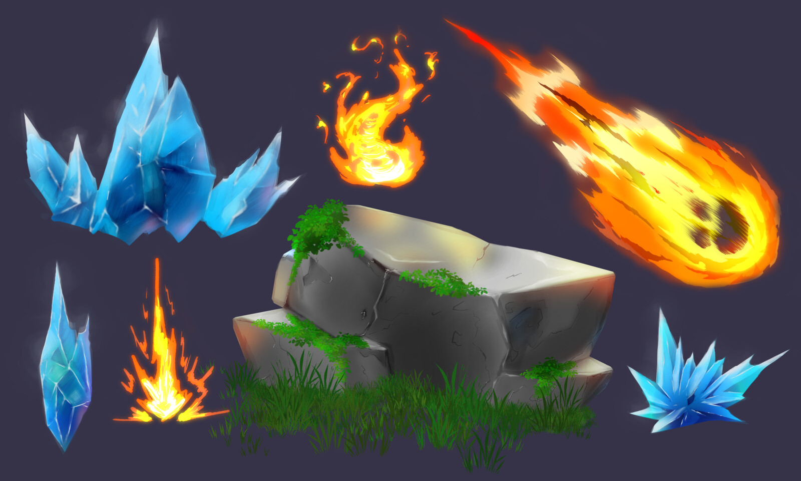 2DFX Elemental Exploration | Earth / Fire / Ice