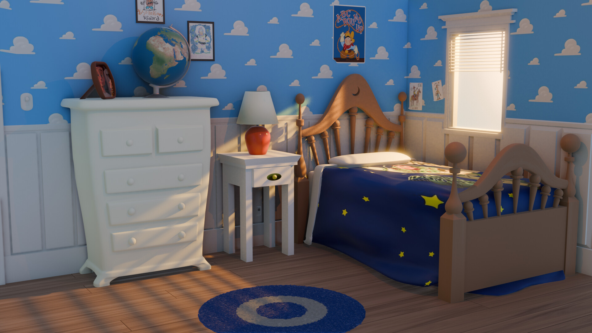 ArtStation - Andy's room from Toy Story