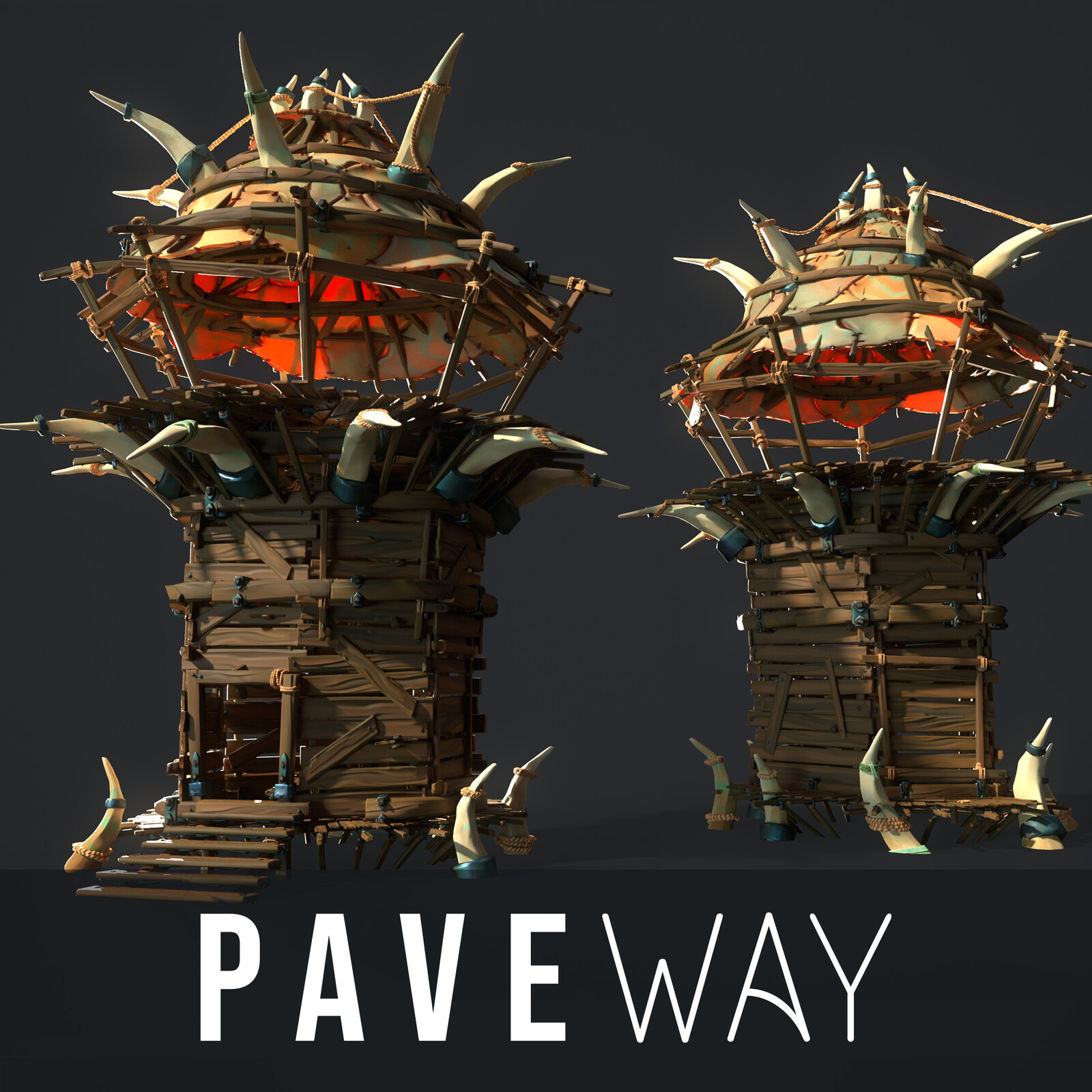 Cancelled Project - Stylized Orc Village 3D Game Art