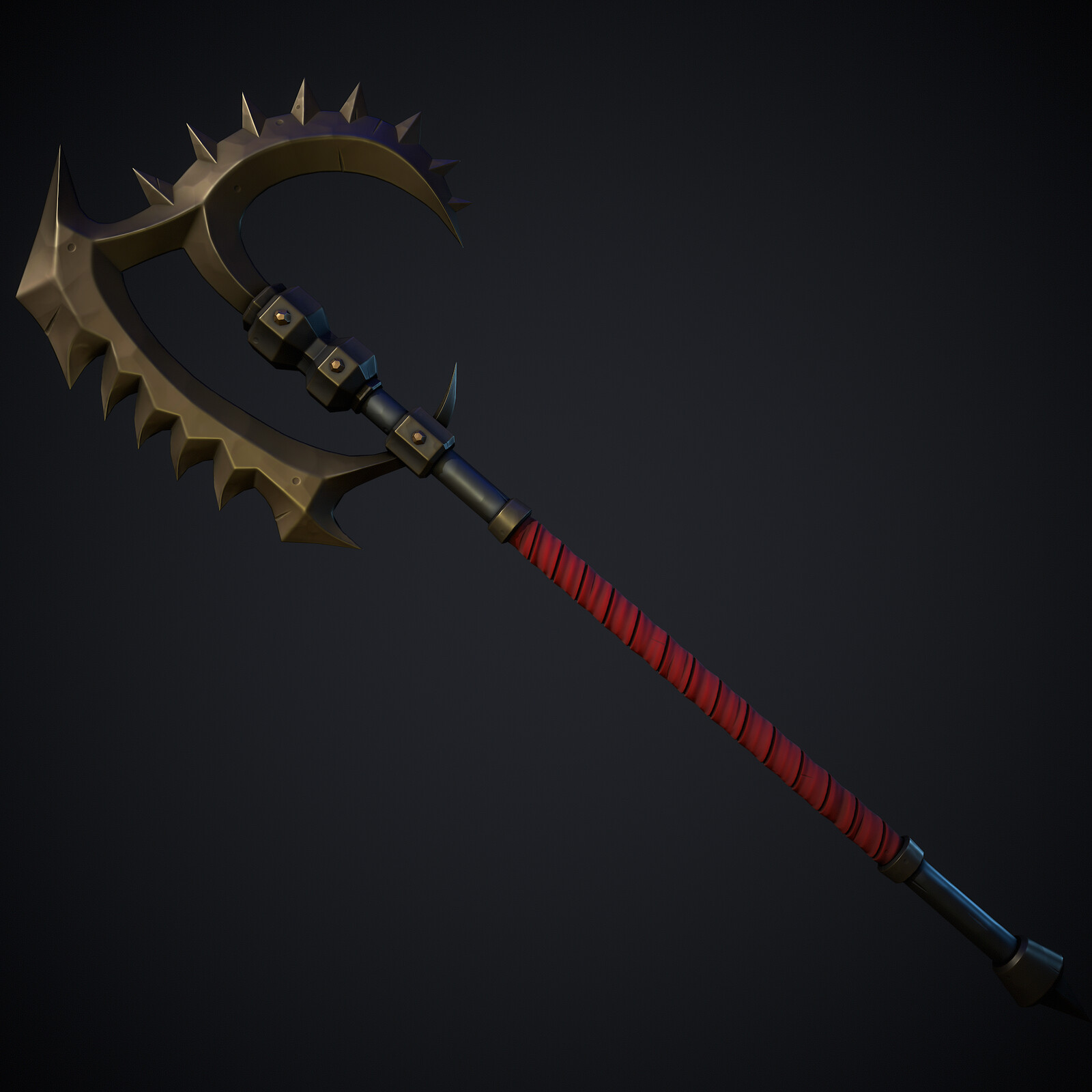 Stylized Fantasy Axe 08