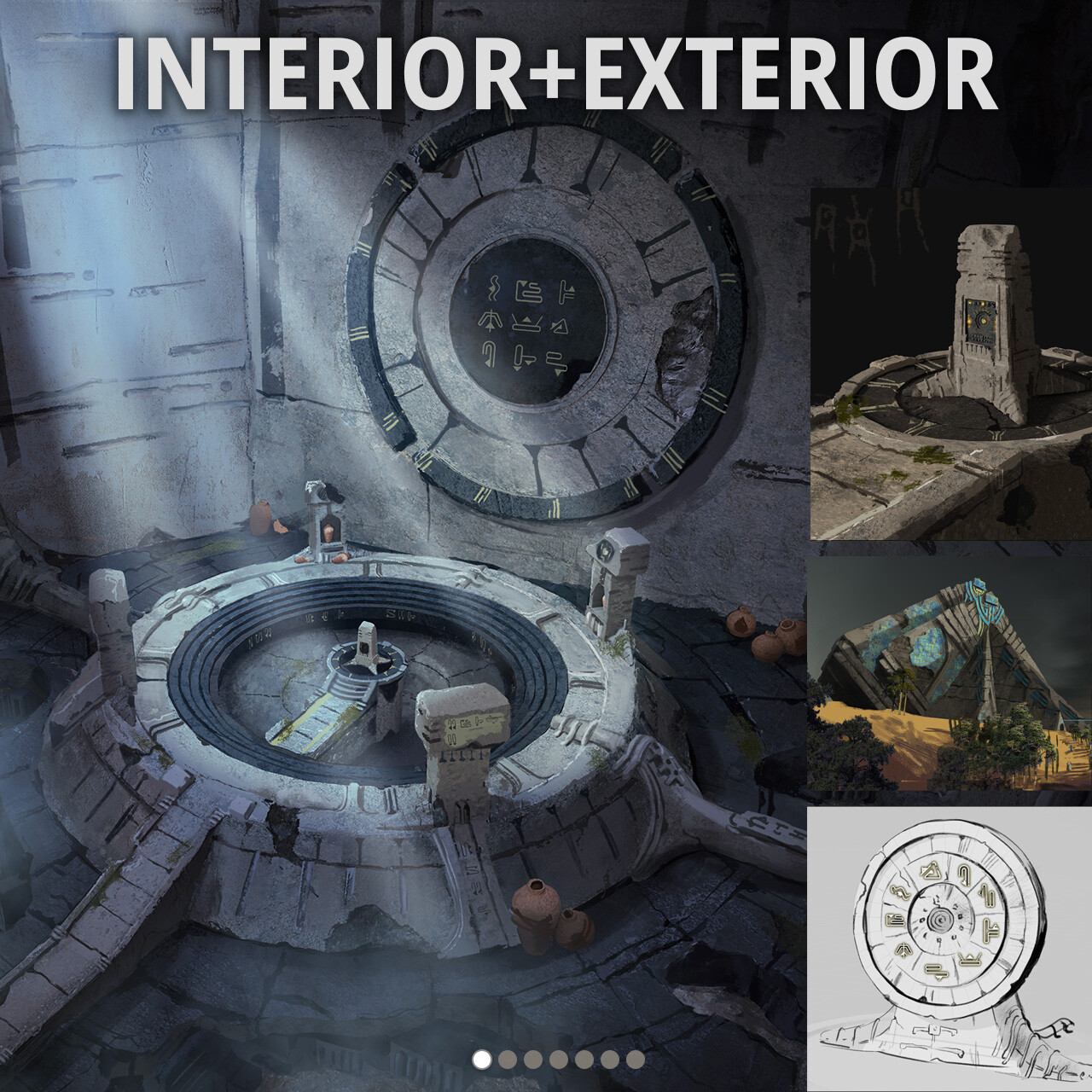 Mysterious structure: Interior and exterior