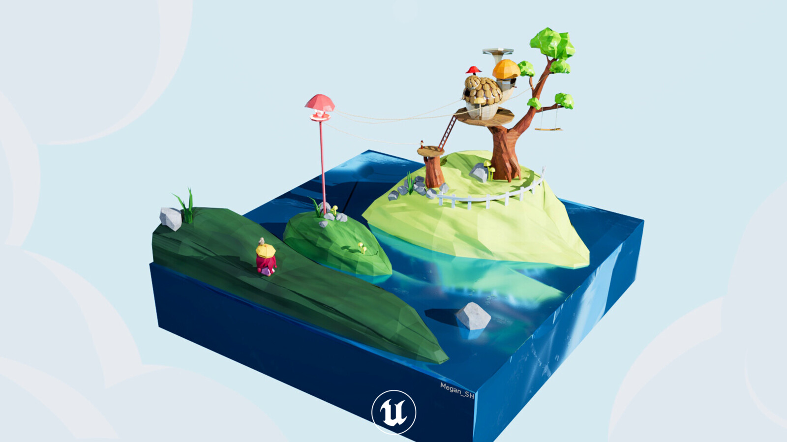 SongBird Island - Unreal scene - 3D model