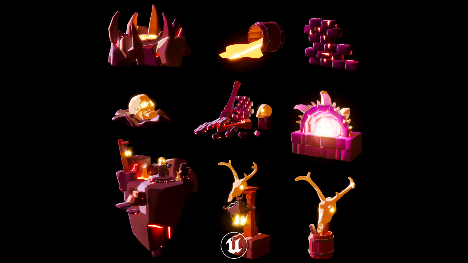 [Borrowed Time] Environment Design and Asset Pack for underground scene [Game Jam]
