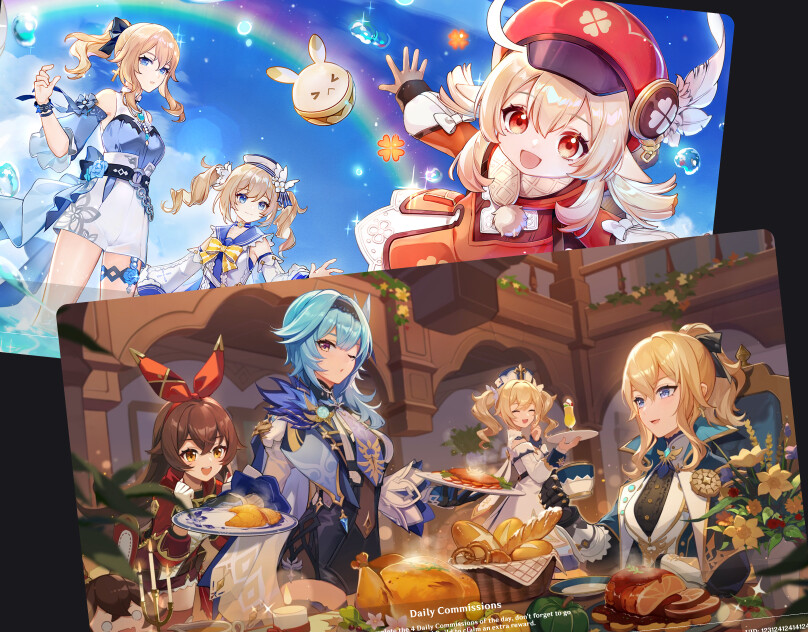 ArtStation - Genshin Impact Loading Screen UI Redesign