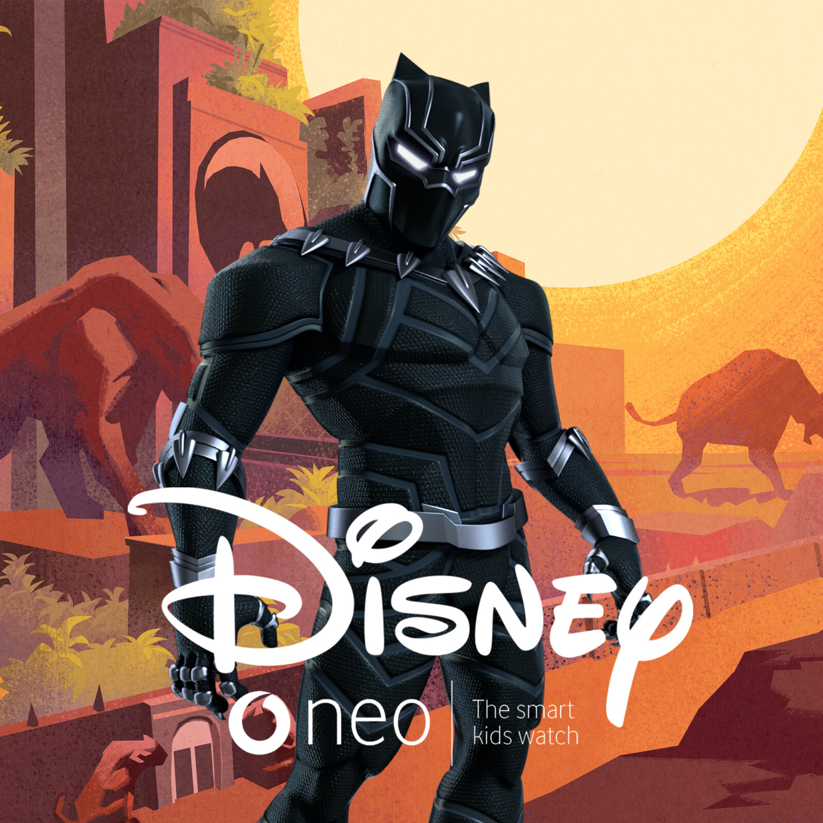 Disney Neo Smart Watch -  Black Panther