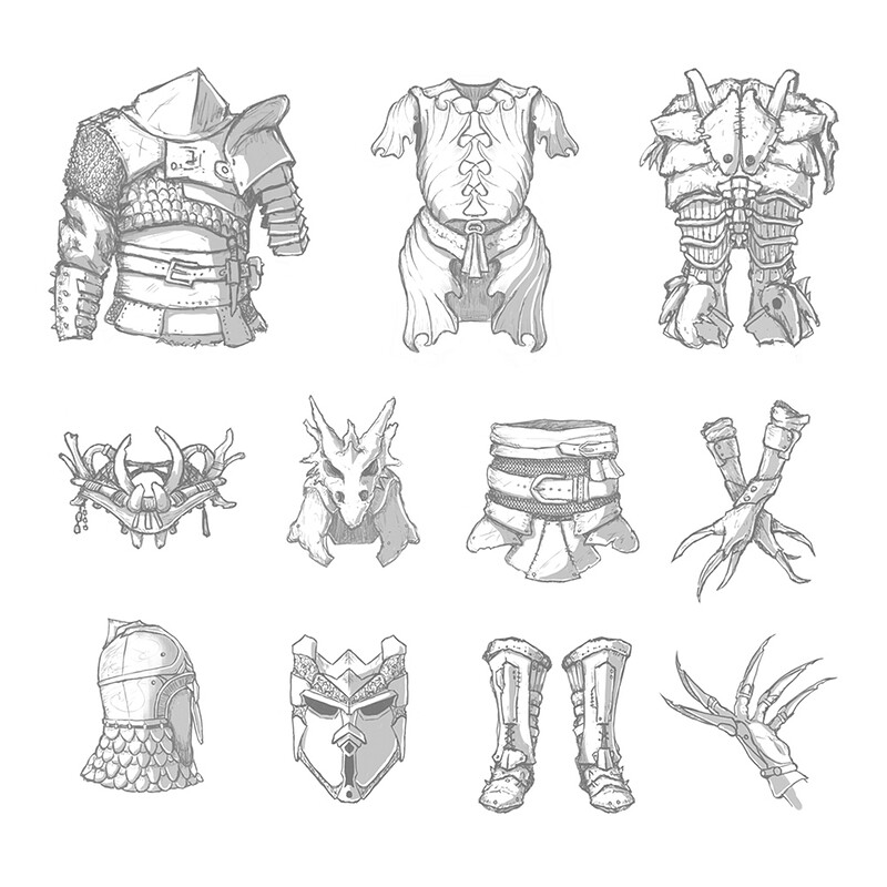 Armors, swords, and other weapons - Troll Lord Games