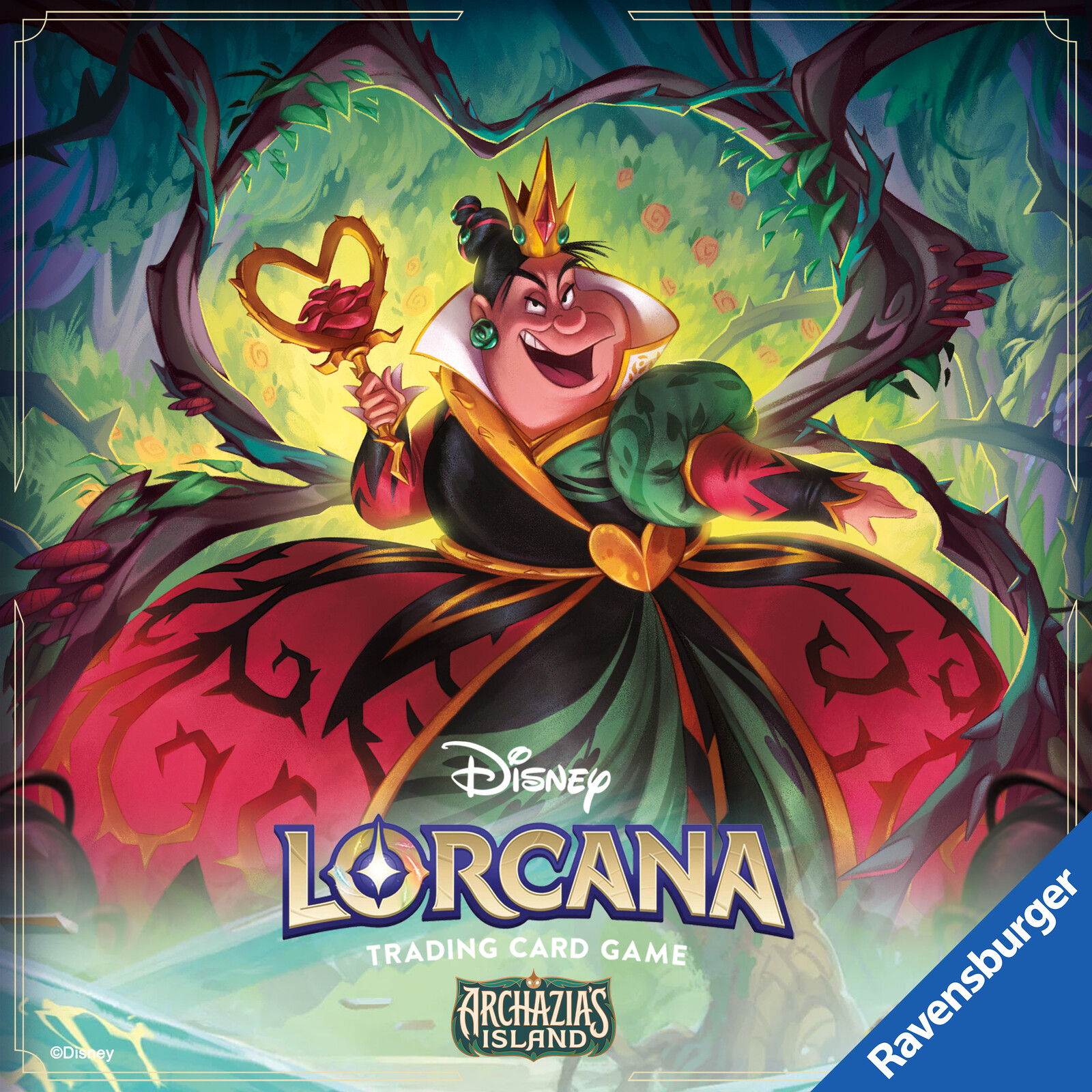 Disney LORCANA TCG - QUEEN OF HEARTS Unpredictable Bully - SET 7 Archazia's Island