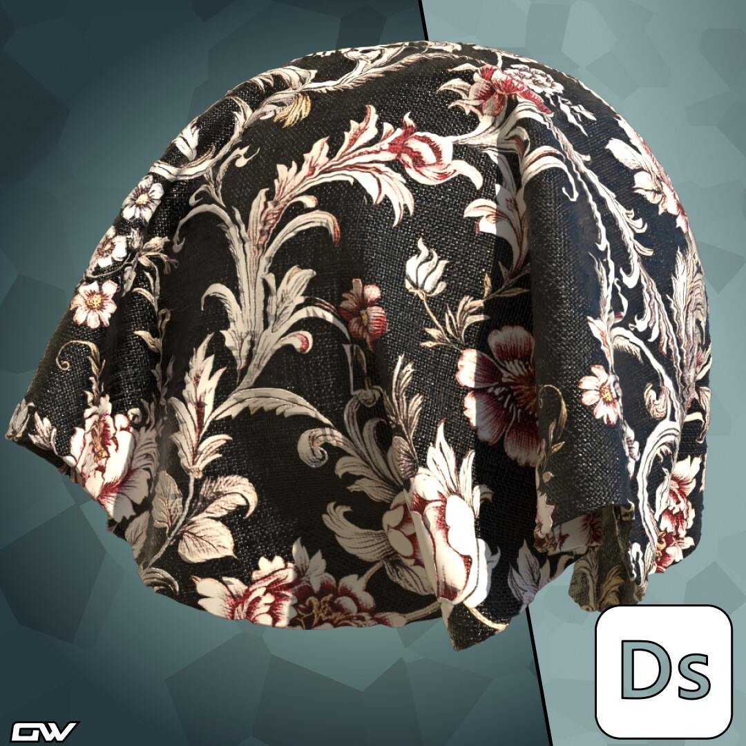 Damask Floral Fabrics