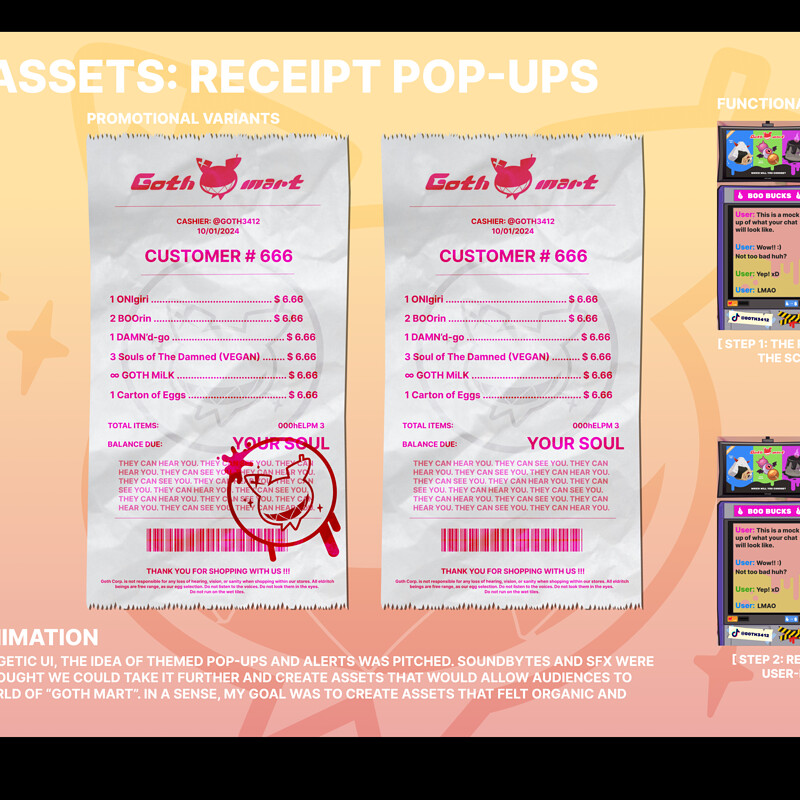 GOTH MART - STREAMING SET-UP UI
