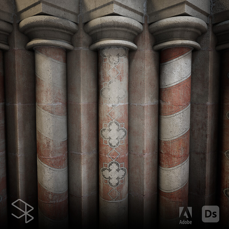 Signature Series - Stone Pillars Painted