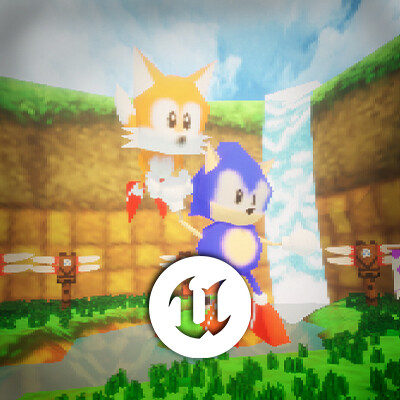 ArtStation - Sonic and Tails (Sega Saturn)