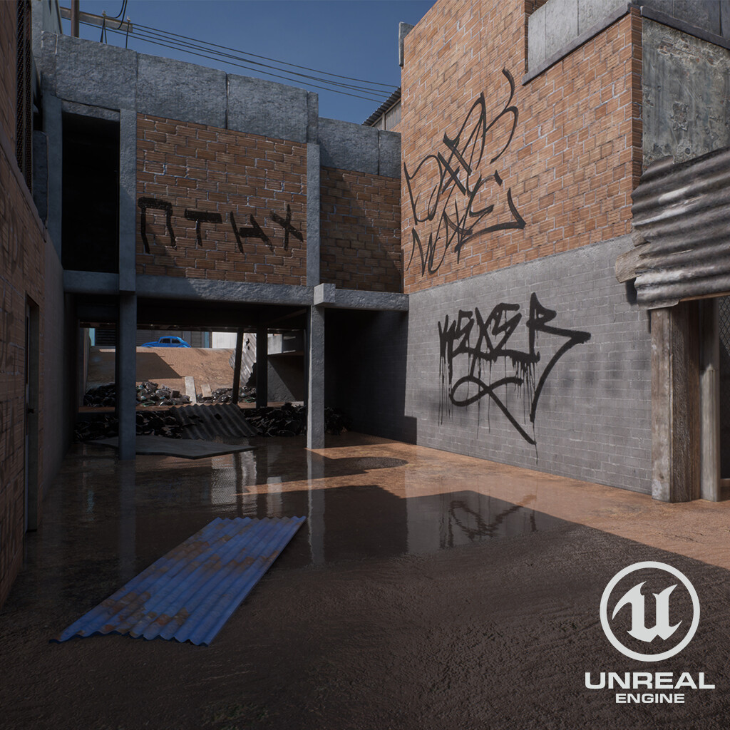ArtStation - Combat Zone | Favela Map Inspired by Paraisópolis - FPS ...