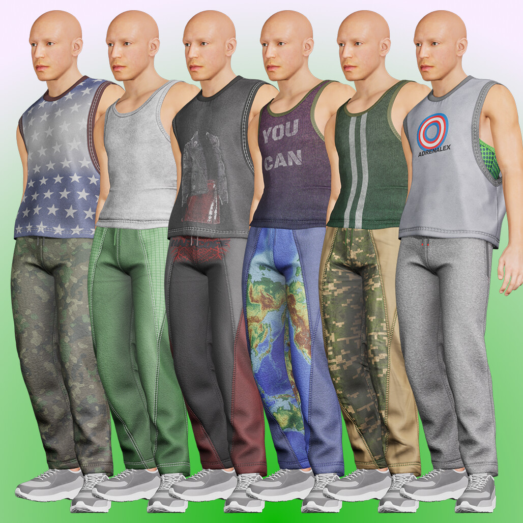 ArtStation - Modular Men Clothing Pack- Metahuman ready