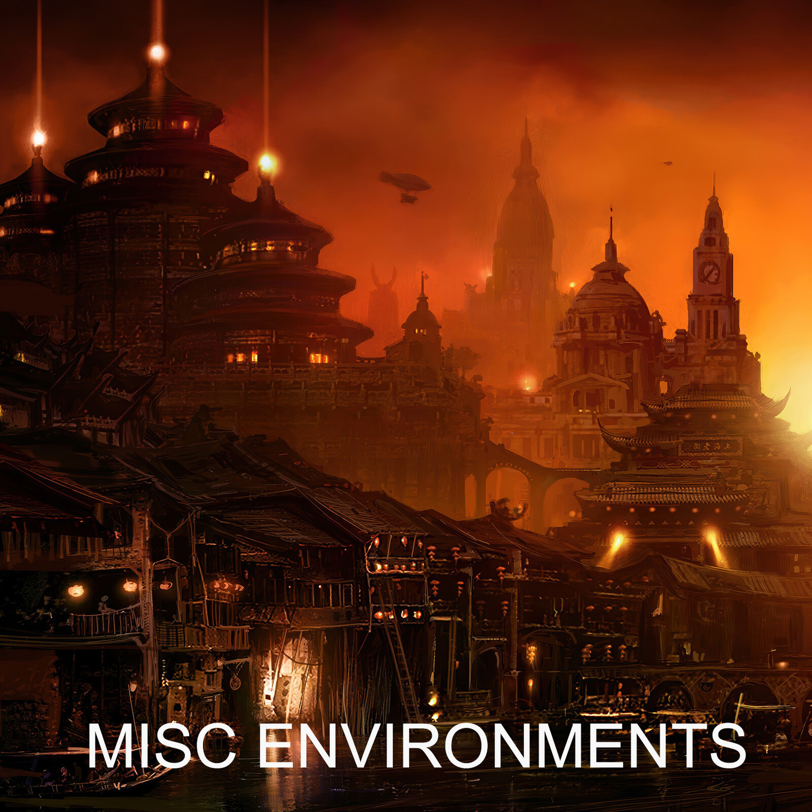 Miscellaneous environments from both published and unpublished games, dating between 2003-2023